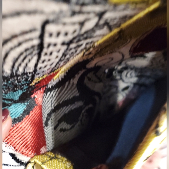 3 Sisters Vintage Multicolor Graphic Art Women's Blazer Large Buttons Sz M - Picture 7 of 13